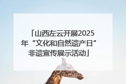 山西左云开展2025年“文化和自然遗产日”非遗宣传展示活动