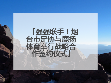 强强联手！烟台市足协与鹿扬体育举行战略合作签约仪式
