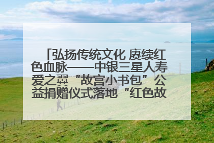 弘扬传统文化 赓续红色血脉——中银三星人寿爱之翼“故宫小书包”公益捐赠仪式落地“红色故都”江西瑞金