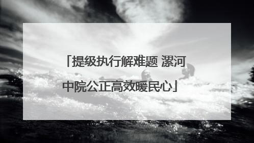 提级执行解难题 漯河中院公正高效暖民心