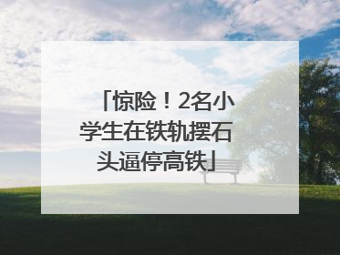 惊险！2名小学生在铁轨摆石头逼停高铁