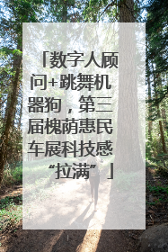 数字人顾问+跳舞机器狗，第三届槐荫惠民车展科技感“拉满”
