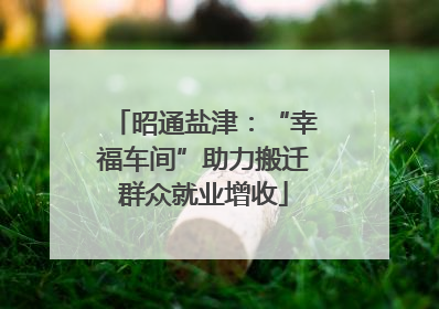 昭通盐津：“幸福车间”助力搬迁群众就业增收