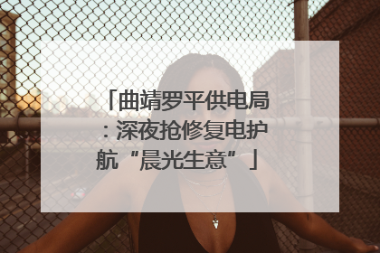 曲靖罗平供电局：深夜抢修复电护航“晨光生意”