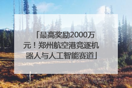 最高奖励2000万元！郑州航空港竞逐机器人与人工智能赛道