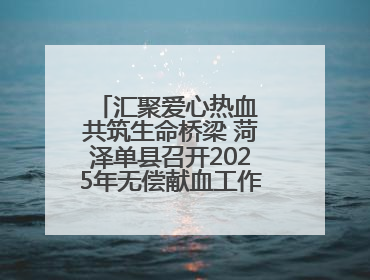 汇聚爱心热血 共筑生命桥梁 菏泽单县召开2025年无偿献血工作启动仪式