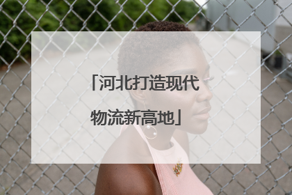 河北打造现代物流新高地