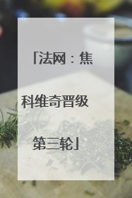 法网：焦科维奇晋级第三轮