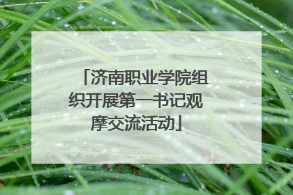 济南职业学院组织开展第一书记观摩交流活动