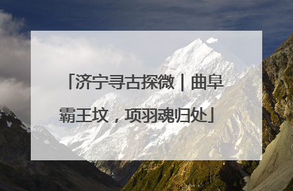 济宁寻古探微｜曲阜霸王坟，项羽魂归处
