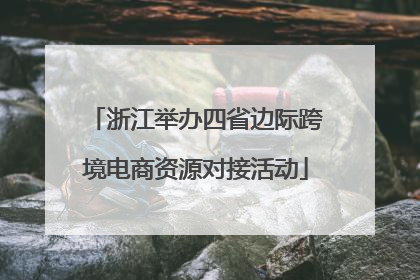 浙江举办四省边际跨境电商资源对接活动