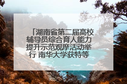 湖南省第二届高校辅导员综合育人能力提升示范观摩活动举行 南华大学获特等奖和一等奖