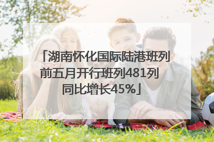 湖南怀化国际陆港班列前五月开行班列481列 同比增长45%