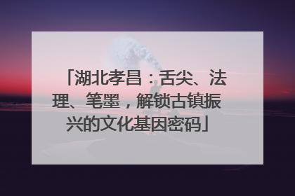 湖北孝昌：舌尖、法理、笔墨，解锁古镇振兴的文化基因密码