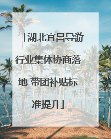 湖北宜昌导游行业集体协商落地 带团补贴标准提升