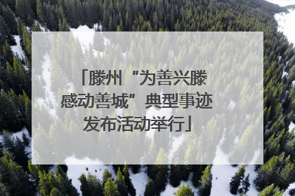 滕州“为善兴滕 感动善城”典型事迹发布活动举行