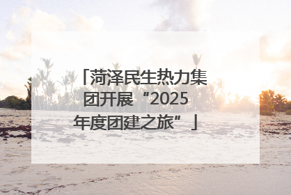 菏泽民生热力集团开展“2025年度团建之旅”