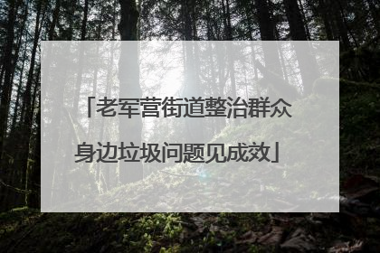 老军营街道整治群众身边垃圾问题见成效