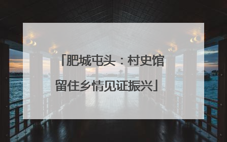 肥城屯头：村史馆留住乡情见证振兴