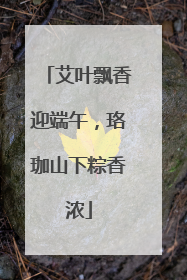 艾叶飘香迎端午，珞珈山下粽香浓