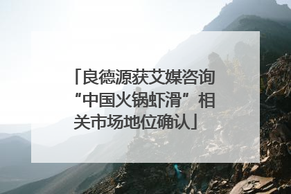 良德源获艾媒咨询“中国火锅虾滑”相关市场地位确认