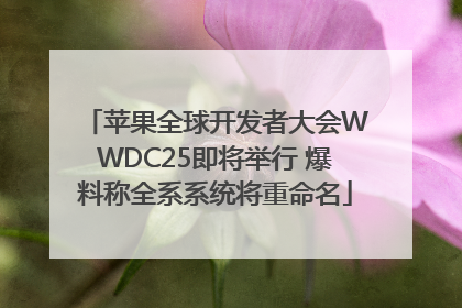 苹果全球开发者大会WWDC25即将举行 爆料称全系系统将重命名