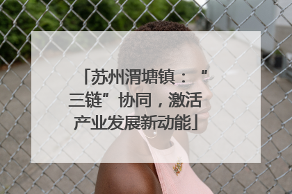 苏州渭塘镇：“三链”协同，激活产业发展新动能