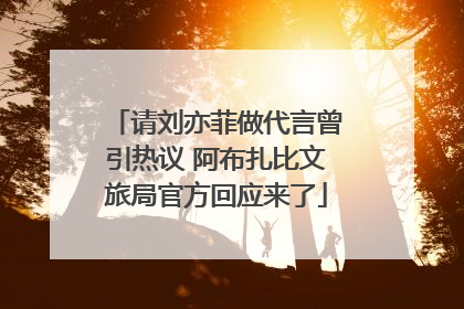 请刘亦菲做代言曾引热议 阿布扎比文旅局官方回应来了