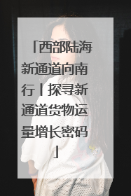 西部陆海新通道向南行丨探寻新通道货物运量增长密码