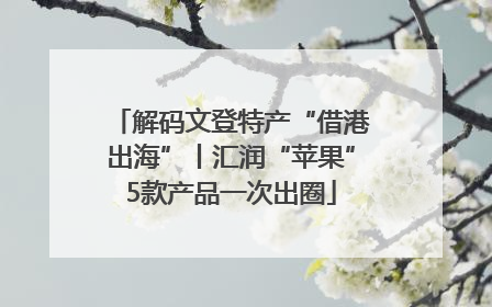 解码文登特产“借港出海”丨汇润“苹果”5款产品一次出圈
