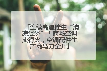 连续高温催生“清凉经济”！商场空调卖得火，空调配件生产商马力全开