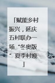 赋能乡村振兴，延庆五村联办一场“冬奥版”夏季村晚