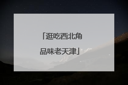 逛吃西北角 品味老天津