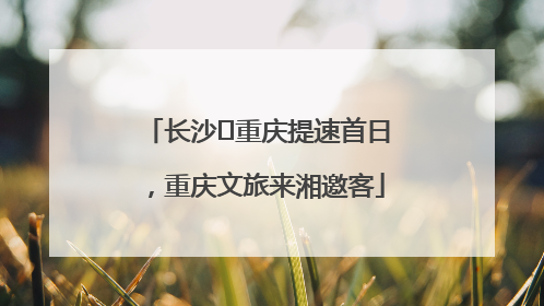 长沙⇌重庆提速首日，重庆文旅来湘邀客
