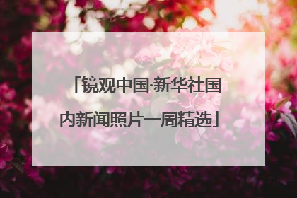 镜观中国·新华社国内新闻照片一周精选