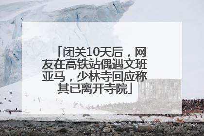 闭关10天后，网友在高铁站偶遇文班亚马，少林寺回应称其已离开寺院