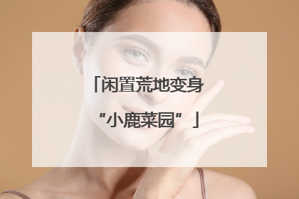 闲置荒地变身“小鹿菜园”