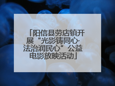 阳信县劳店镇开展“光影铸同心·法治润民心”公益电影放映活动