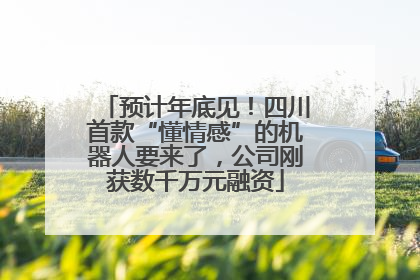 预计年底见！四川首款“懂情感”的机器人要来了，公司刚获数千万元融资