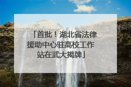 首批！湖北省法律援助中心驻高校工作站在武大揭牌