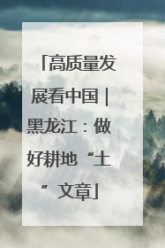 高质量发展看中国｜黑龙江：做好耕地“土”文章