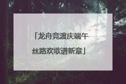 龙舟竞渡庆端午 丝路欢歌谱新章
