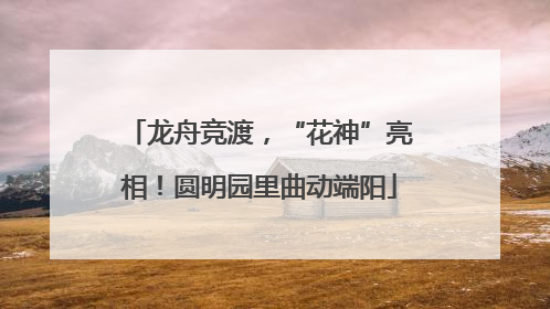 龙舟竞渡，“花神”亮相！圆明园里曲动端阳