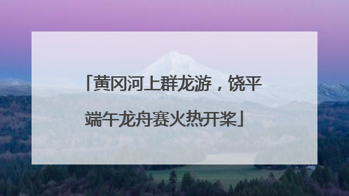 黄冈河上群龙游，饶平端午龙舟赛火热开桨