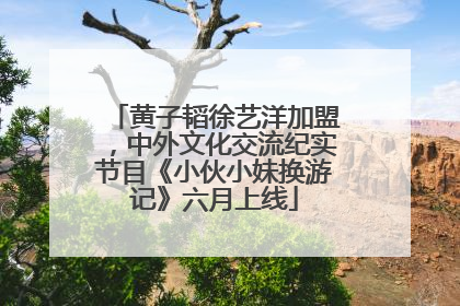 黄子韬徐艺洋加盟，中外文化交流纪实节目《小伙小妹换游记》六月上线
