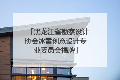 黑龙江省勘察设计协会冰雪创意设计专业委员会揭牌
