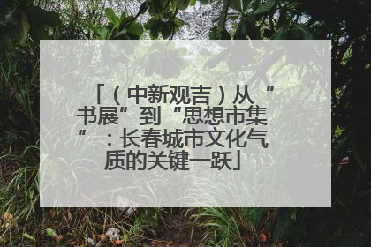 （中新观吉）从“书展”到“思想市集”：长春城市文化气质的关键一跃