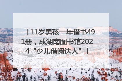 11岁男孩一年借书491册，成湖南图书馆2024“少儿借阅达人”