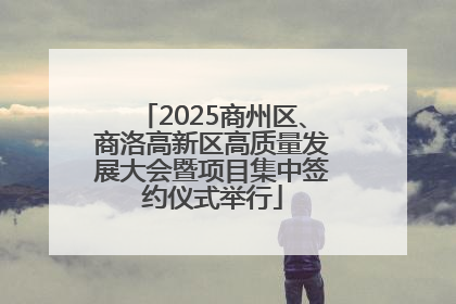 2025商州区、商洛高新区高质量发展大会暨项目集中签约仪式举行