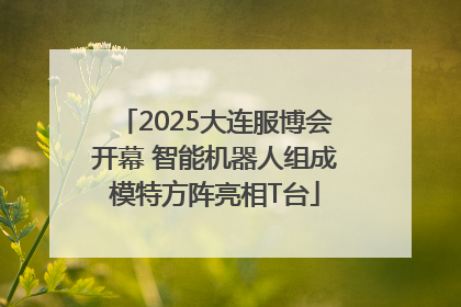 2025大连服博会开幕 智能机器人组成模特方阵亮相T台